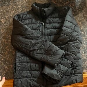 Lands' End Boys Black Quilted Puffer Jacket
